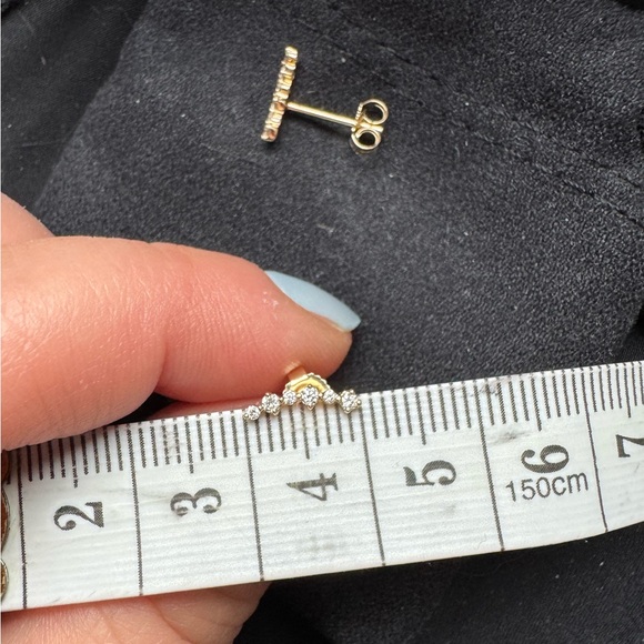 Like new! Mejuri 14k Diamond Cluster Climber Studs (discontinued) - Picture 8 of 9